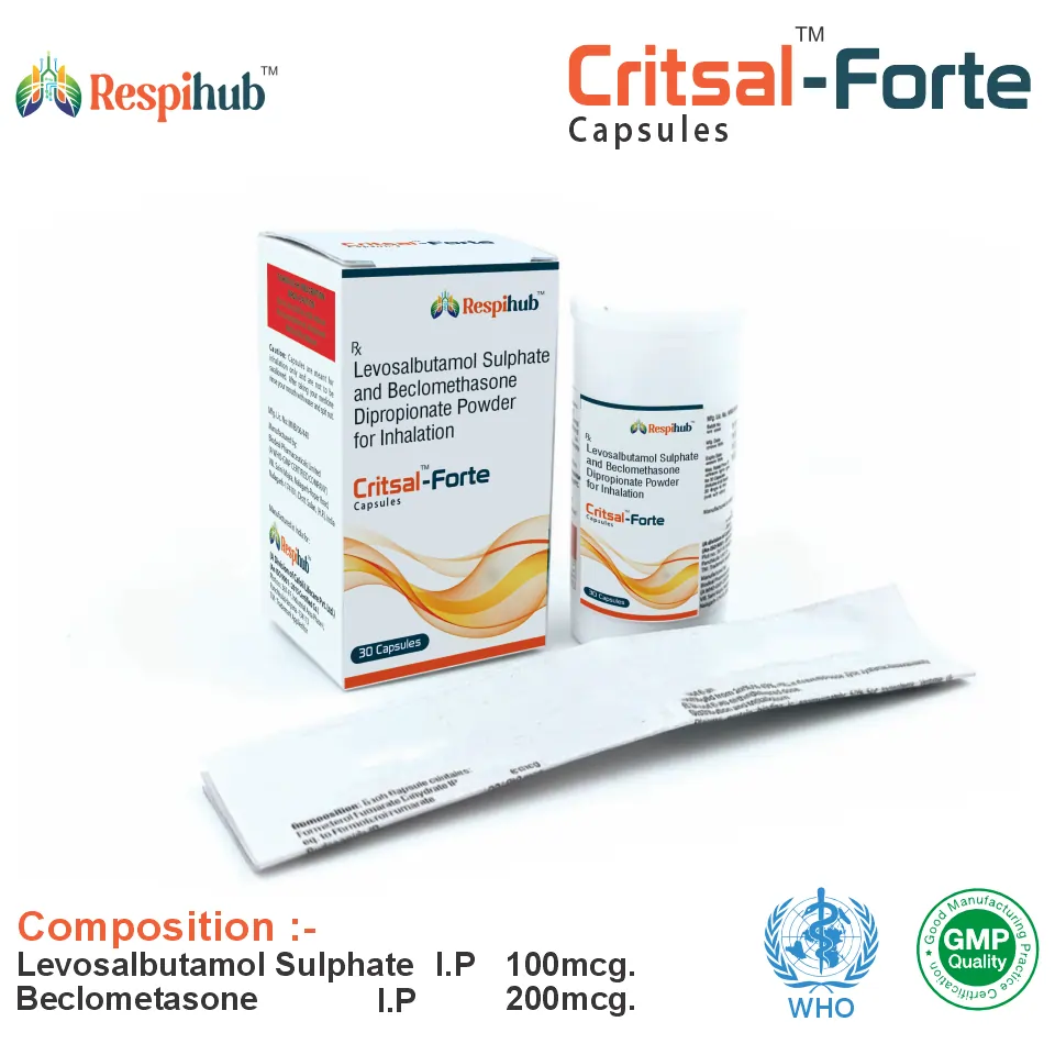 Levosalbutamol + Beclometasone Rota Cap Packaging